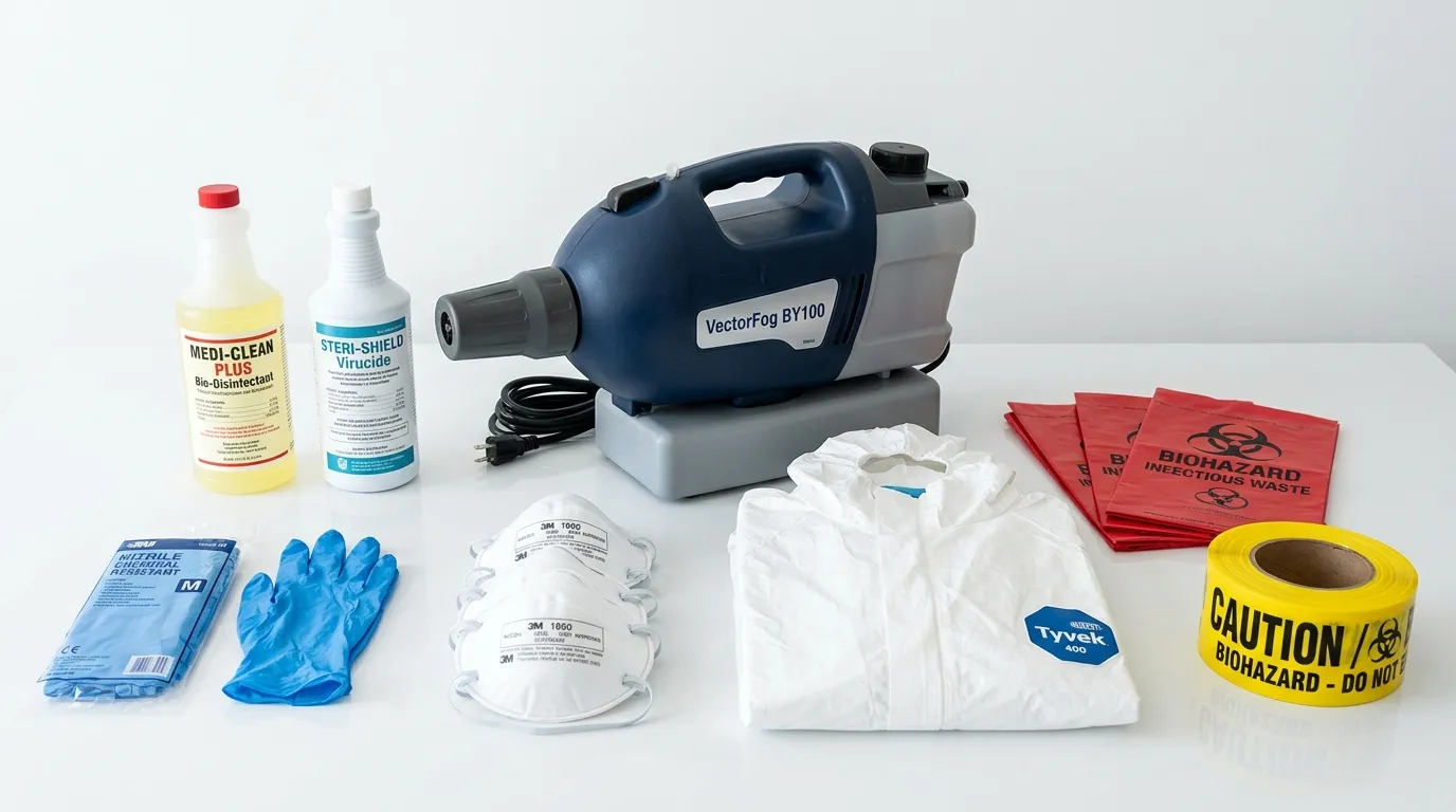 Professional biohazard remediation crew working in Nashville